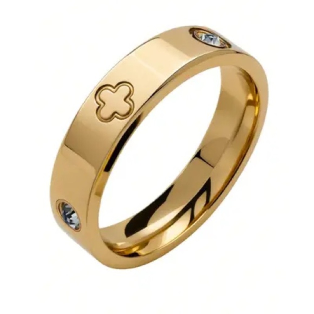 Size 10 gold designer ring, designer inspired love ring, non tarnish gold plated